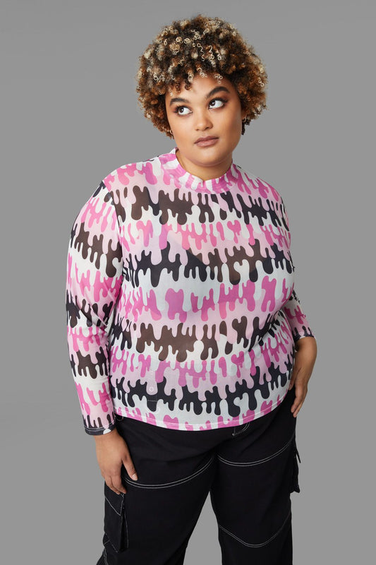 Black Friday - Curve Drip Drip Top - pink