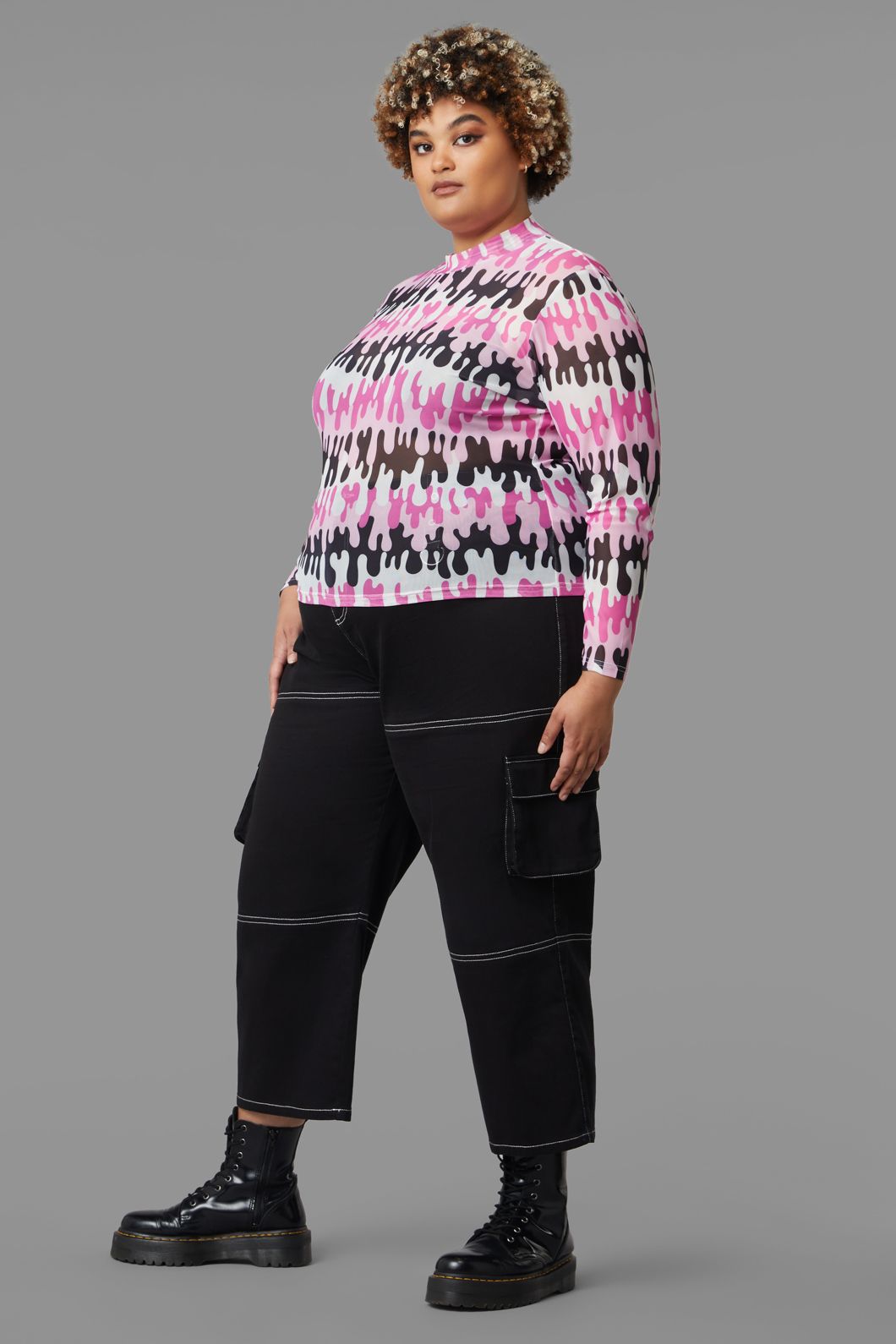 Black Friday - Curve Drip Drip Top - pink