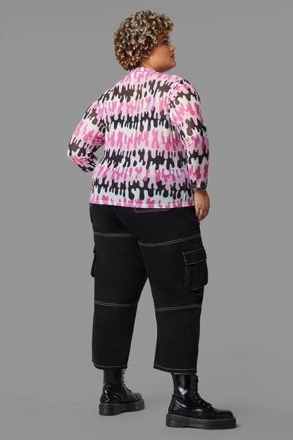 Black Friday - Curve Drip Drip Top - pink