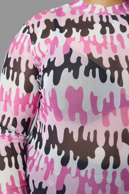 Black Friday - Curve Drip Drip Top - pink