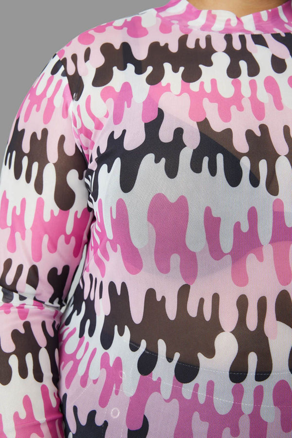 Black Friday - Curve Drip Drip Top - pink