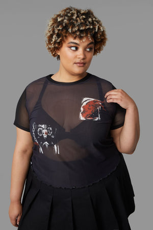 Black Friday - Curve Goat Top - black