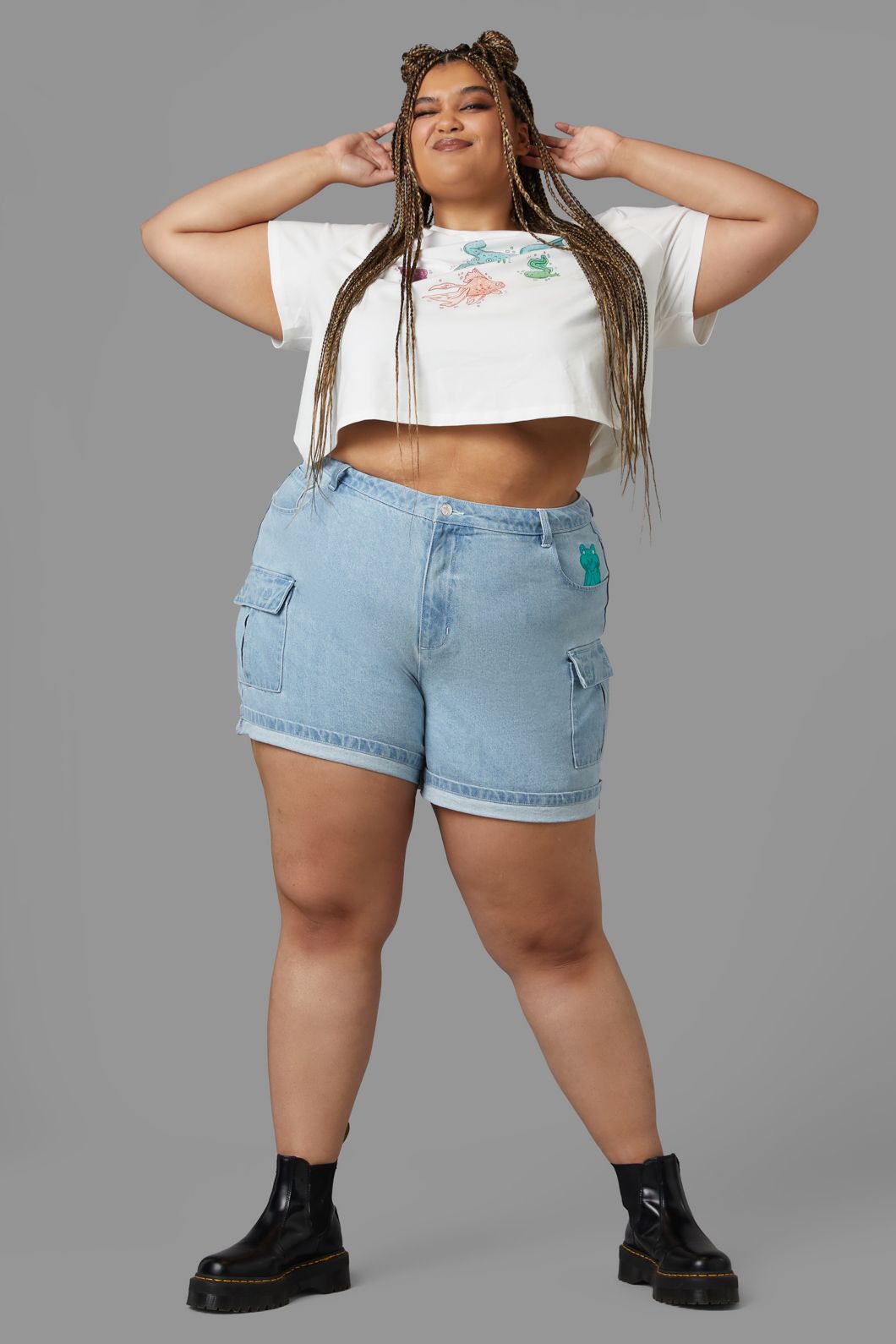 Black Friday - Curve Froggy Short - blue