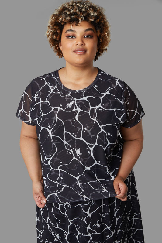 Black Friday - Curve Lily Pad Top - black