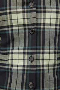 Black Friday - Haunted Bloom Tartan Vest - black-sage