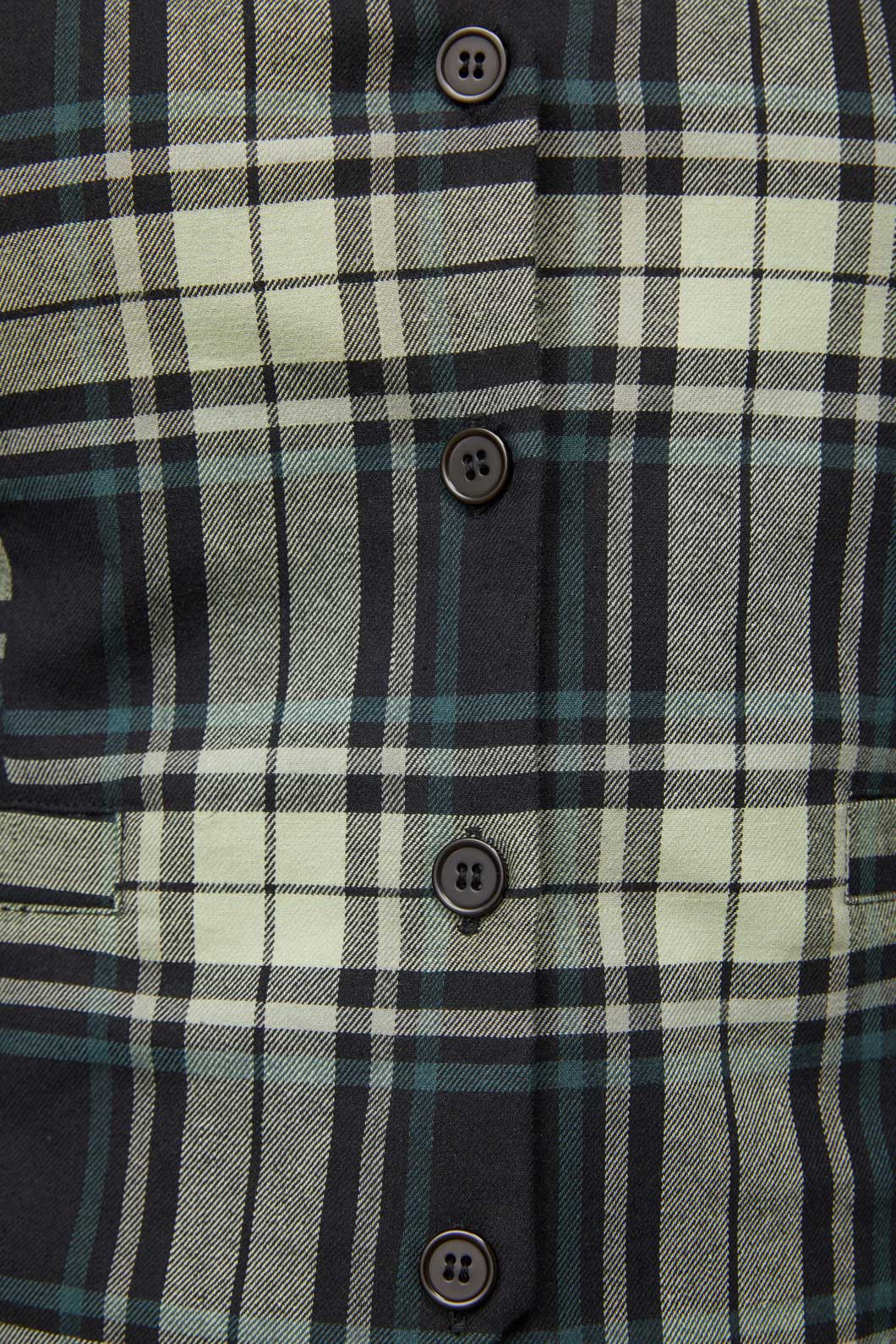 Black Friday - Haunted Bloom Tartan Vest - black-sage