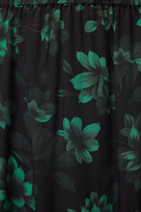 Black Friday - Haunted Bloom Floral Skirt - black-green
