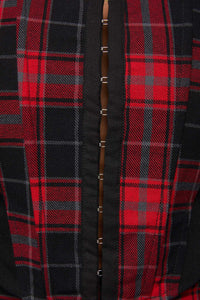 Black Friday - Life On Mars Corset - red-black