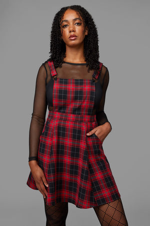 Black Friday - Life On Mars Pinafore - red