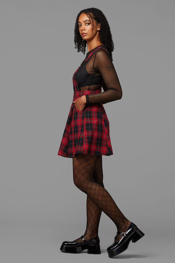 Black Friday - Life On Mars Pinafore - red