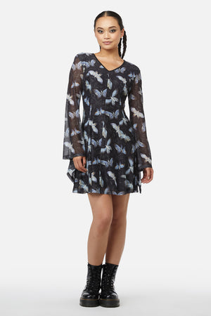 Black Friday - Larvae Mesh Dress - black