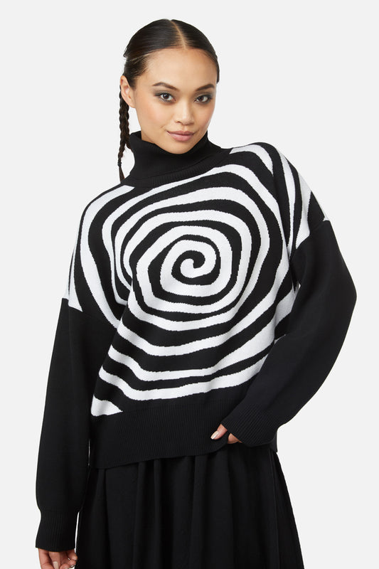 Black Friday - Jiji Knit - black-white