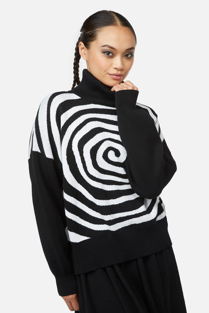 Black Friday - Jiji Knit - black-white