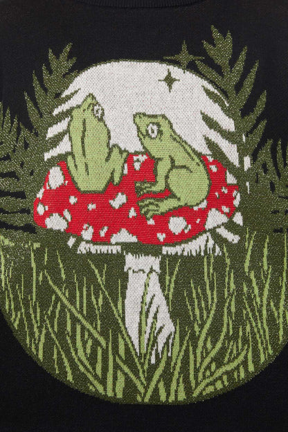 Black Friday - Frog Friends Knit - black