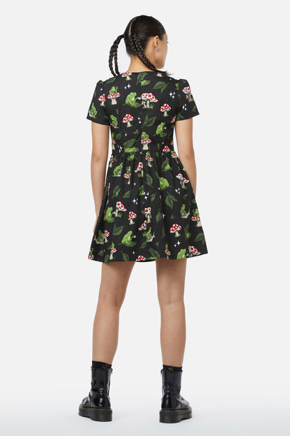 Black Friday - Frog Friends Dress - multi