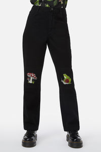 Black Friday - Frog Patch Jean - black