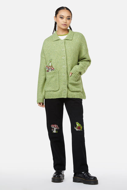 Black Friday - Toadstool Cardigan - green