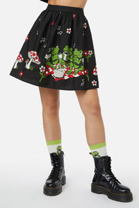 Black Friday - Froggy Picnic Skirt - black