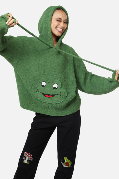 Black Friday - Frog Knit Hoodie - green