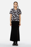 Black Friday - Larvae Print Blouse - black