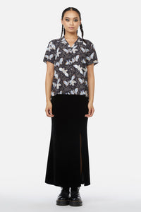 Black Friday - Larvae Print Blouse - black