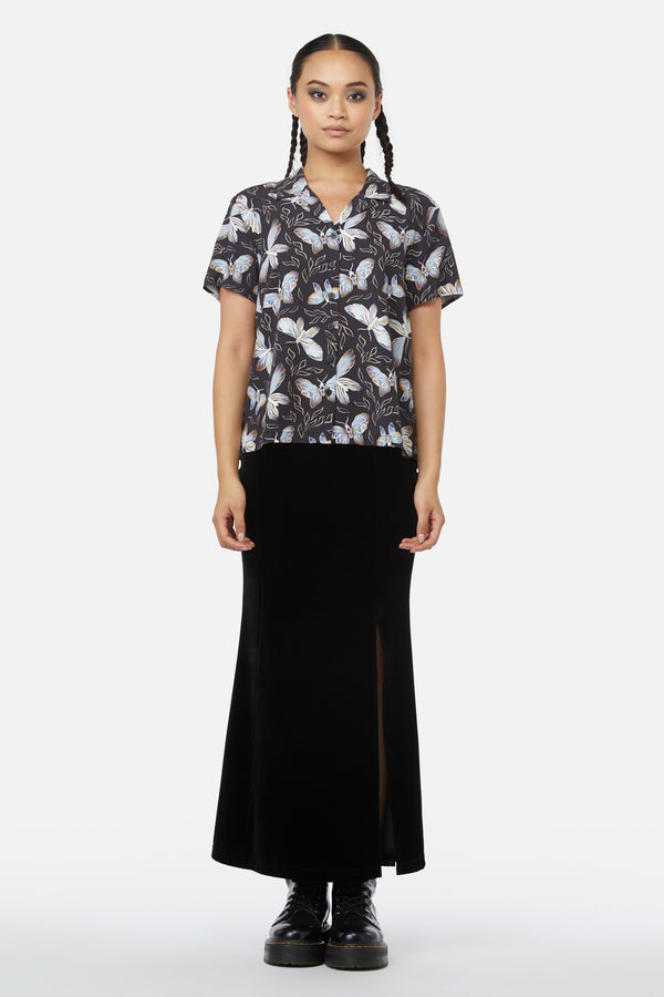 Black Friday - Larvae Print Blouse - black