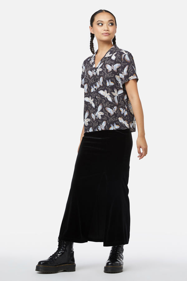 Black Friday - Larvae Print Blouse - black