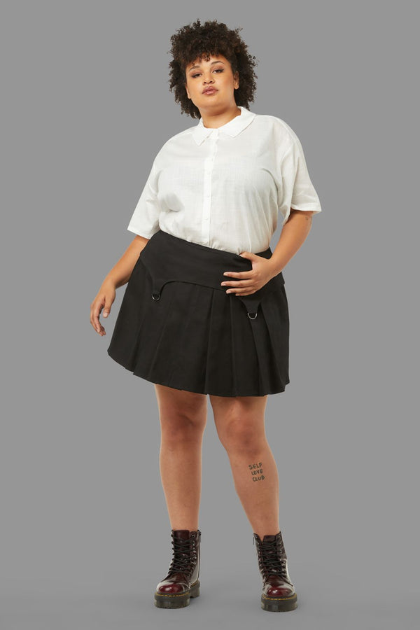 Black Friday - Curve Homesick Mini Skirt - black