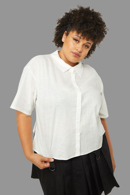 Black Friday - Curve Soundwave Blouse - red