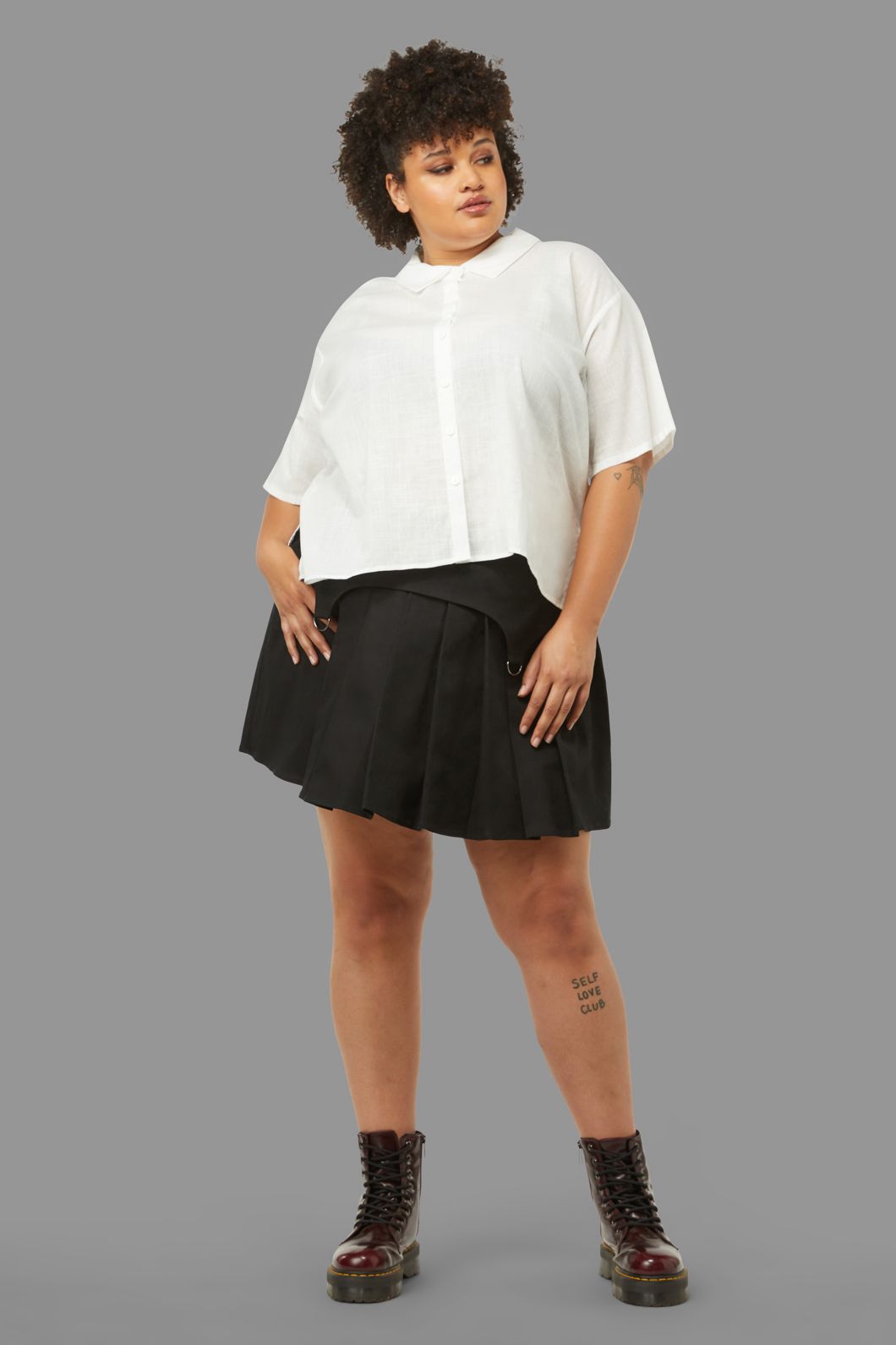Black Friday - Curve Soundwave Blouse - red