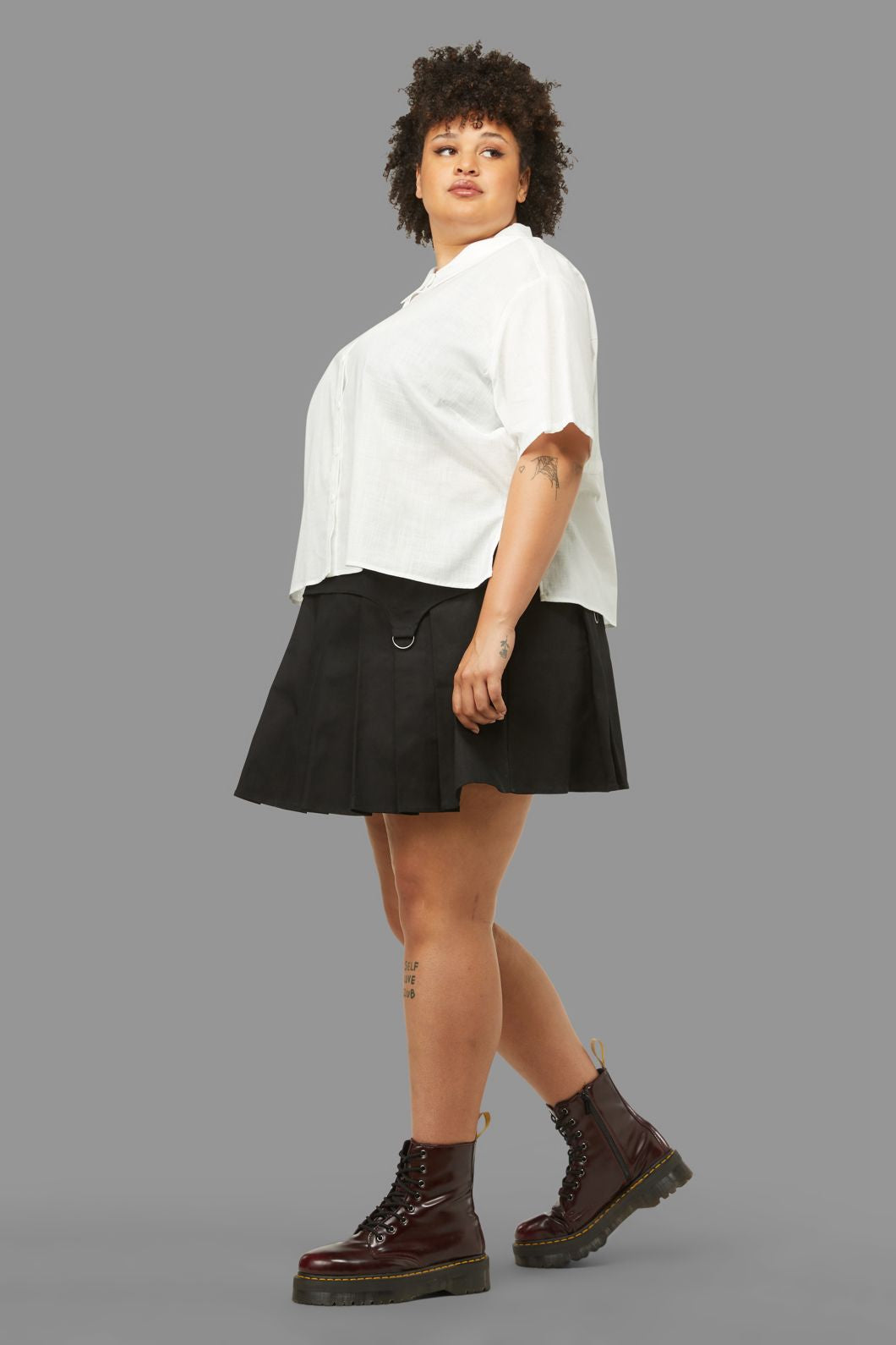 Black Friday - Curve Soundwave Blouse - red