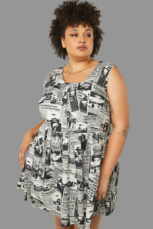 Black Friday - Curve Extraterrestrial Dress - cream