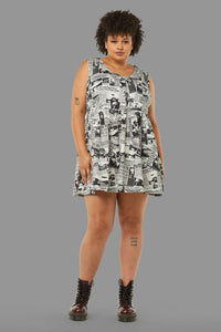 Black Friday - Curve Extraterrestrial Dress - cream