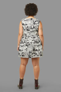 Black Friday - Curve Extraterrestrial Dress - cream