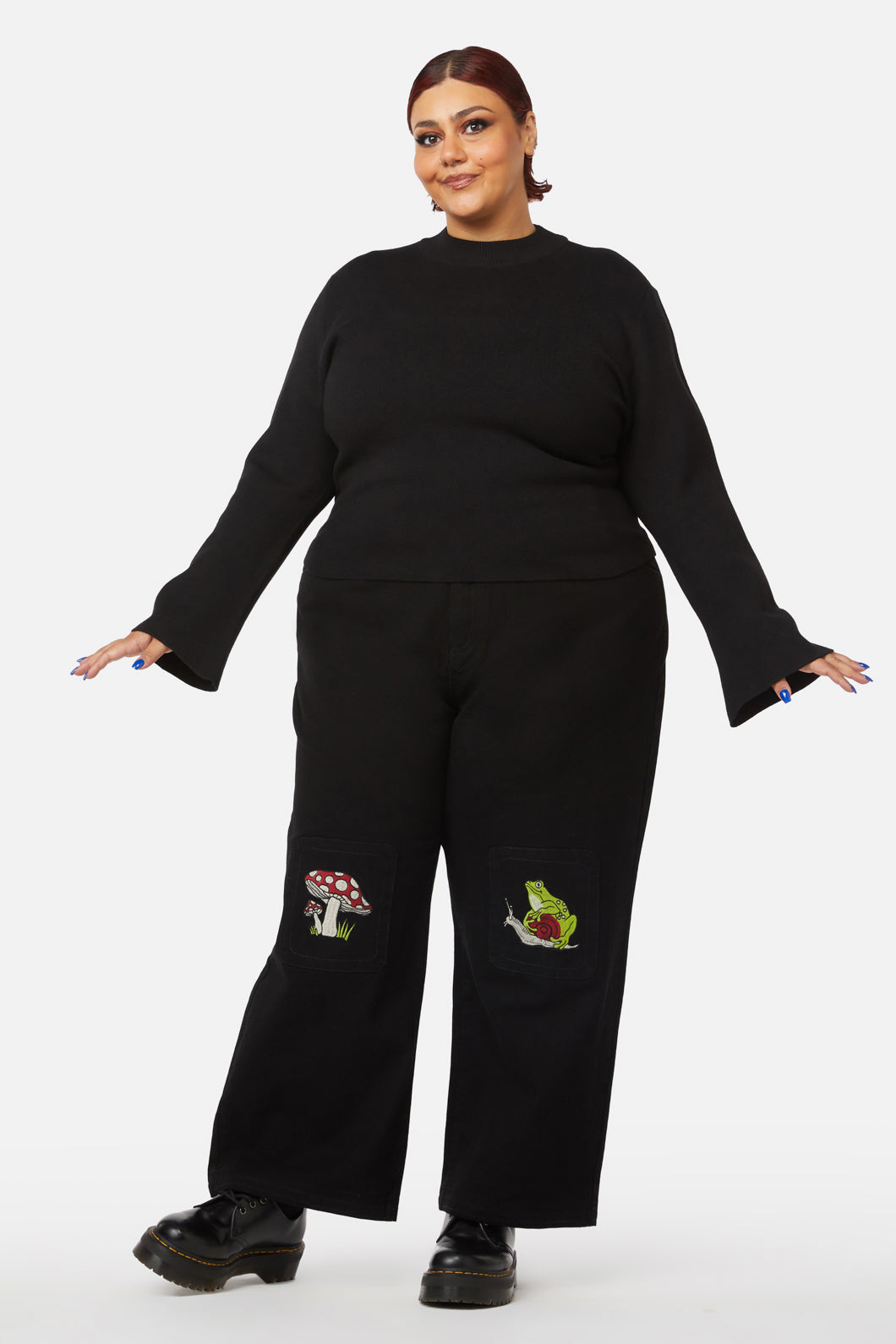Black Friday - Curve Night Cat Knit - black