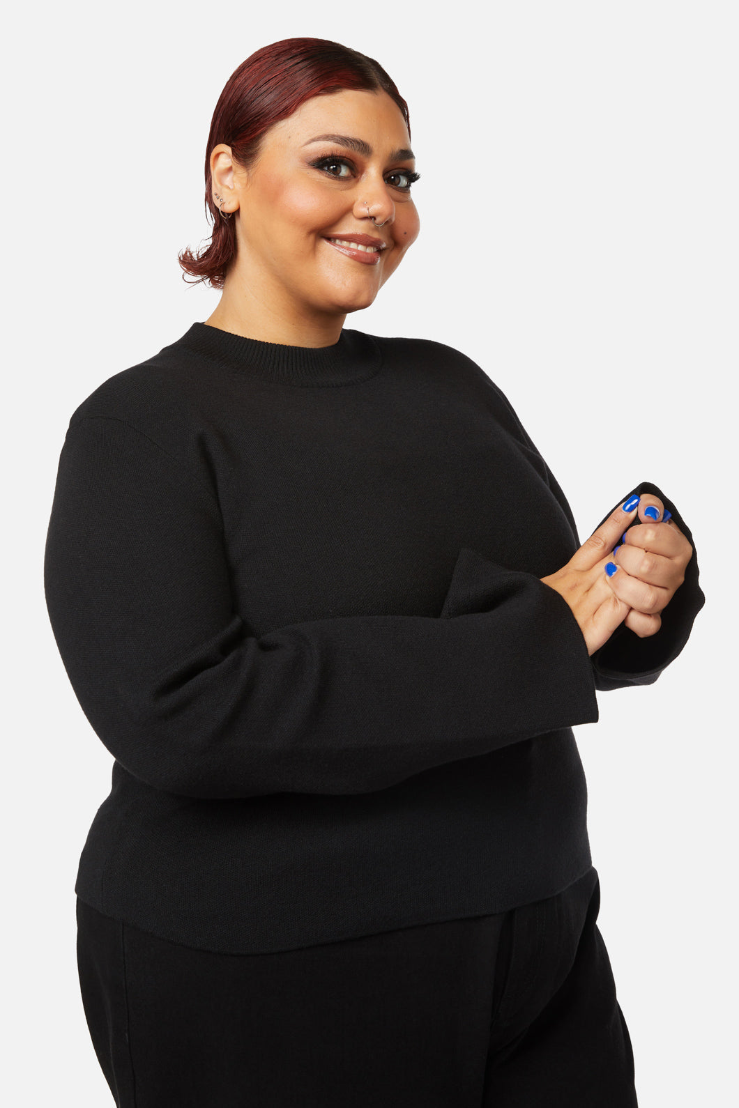 Black Friday - Curve Night Cat Knit - black