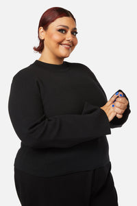 Black Friday - Curve Night Cat Knit - black