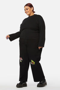 Black Friday - Curve Night Cat Knit - black