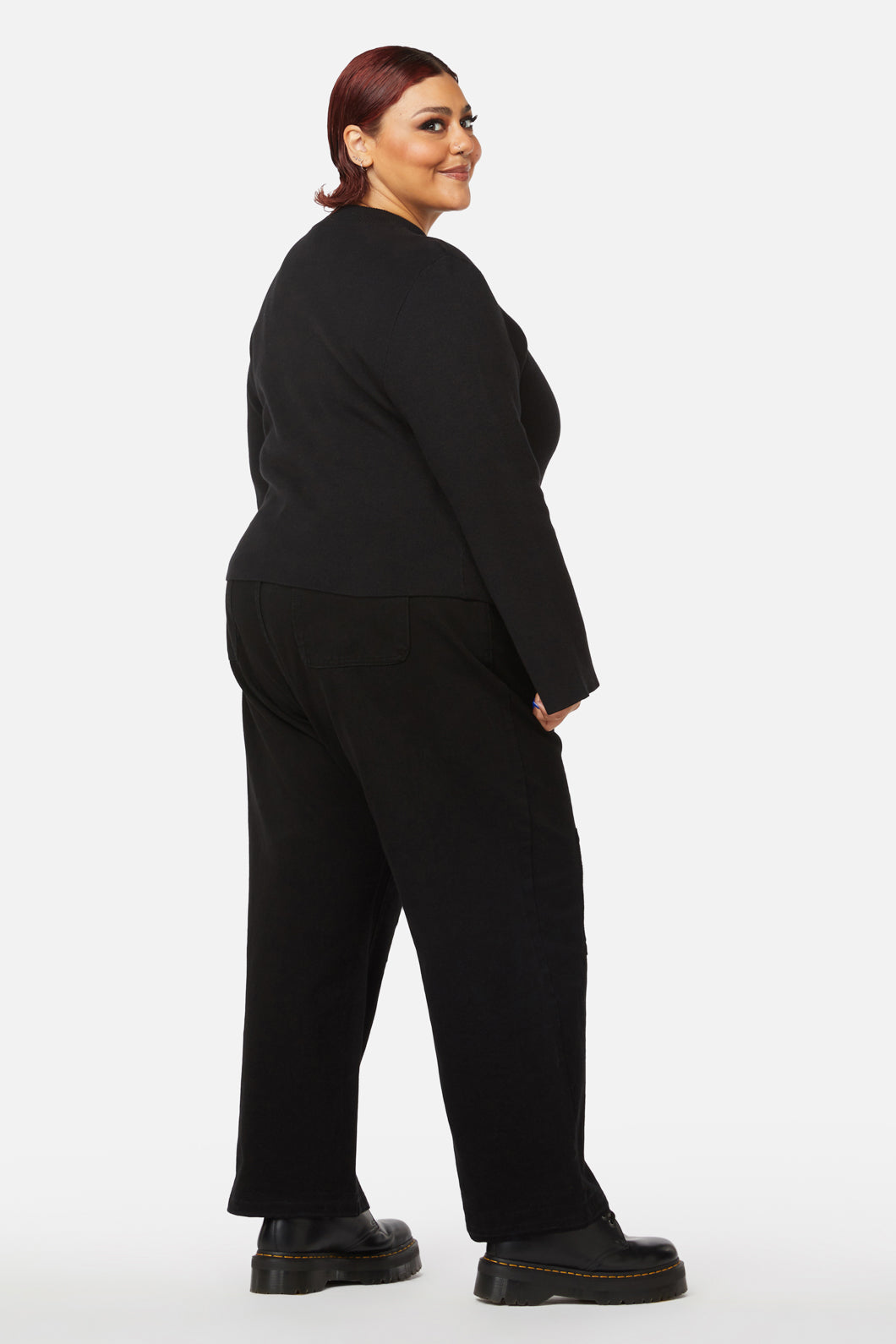 Black Friday - Curve Night Cat Knit - black