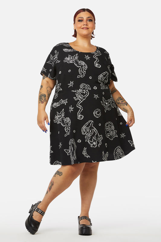 Black Friday - Curve Shadows Dress - black