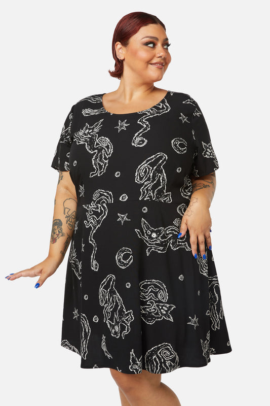 Black Friday - Curve Shadows Dress - black
