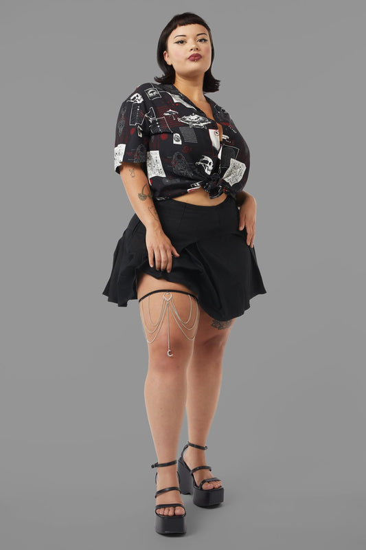 Black Friday - Charmed Chains Garter - silver