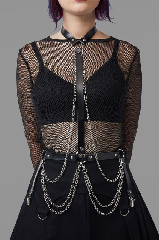 Black Friday - Simple Centre Strap Harness - black