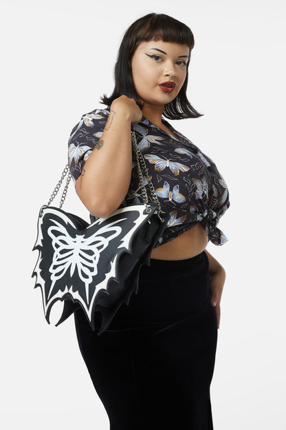 Dangerfield - Skeleton Butterfly Bag - black