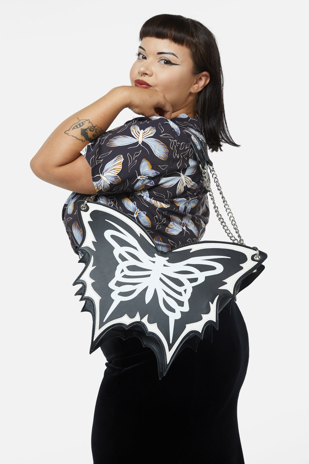 Dangerfield - Skeleton Butterfly Bag - black