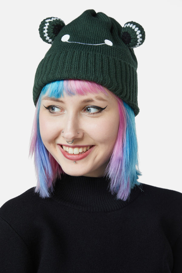 Black Friday - Frog Beanie - green