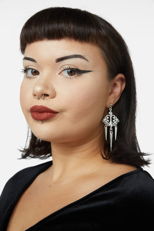 Black Friday - Statement Earrings - silver