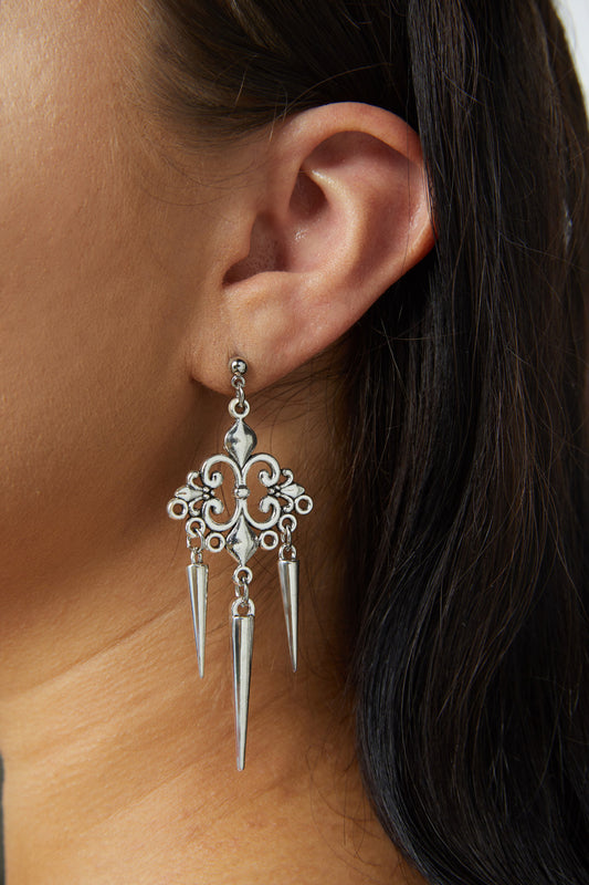 Black Friday - Statement Earrings - silver