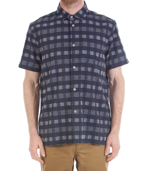 Dangerfield - Relax Fit SS Shirt Emb - navy