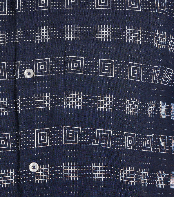 Dangerfield - Relax Fit SS Shirt Emb - navy